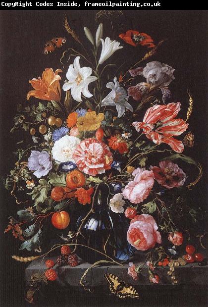 Jan Davidsz. de Heem Fresh flowers and Vase
